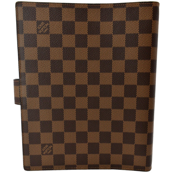 LOUIS VUITTON Agenda GM Damier Ebene Day Planner Cover Brown