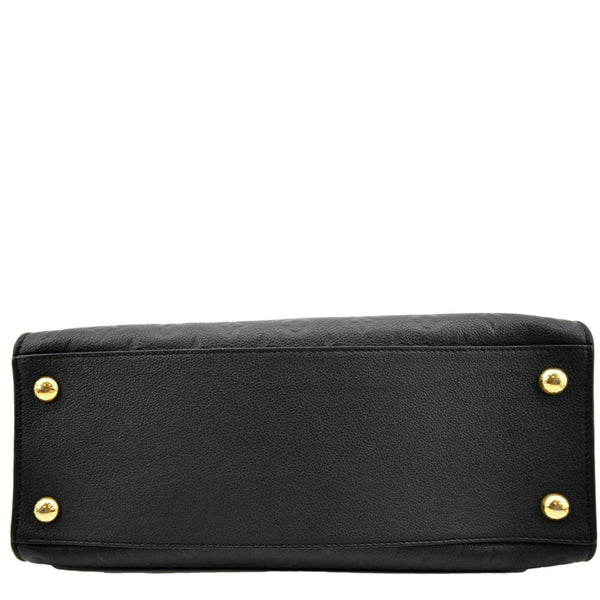 LOUIS VUITTON Pont Neuf Monogram Empreinte Leather Shoulder Bag Black