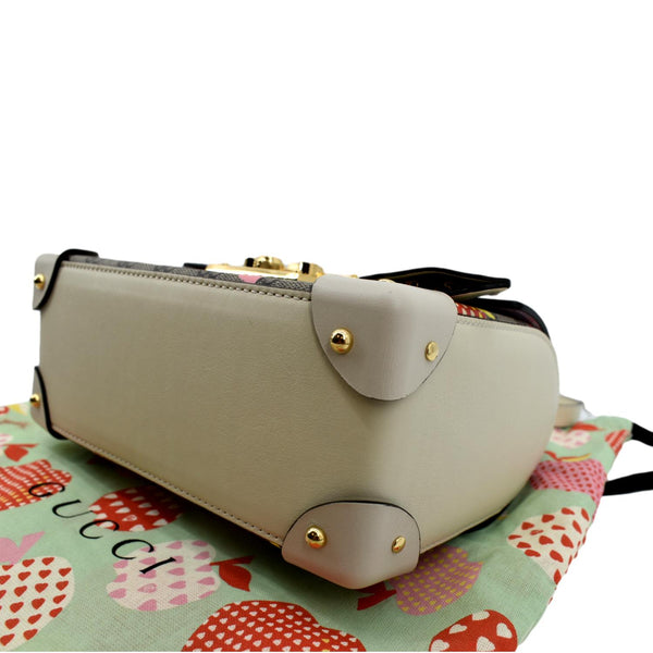 Gucci Les Pommes GG Supreme Bamboo Shoulder Bag - Bottom Right