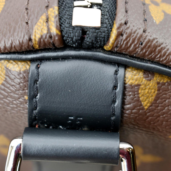 LOUIS VUITTON Keepall Bandouliere 55 Monogram Canvas Travel Bag Brown