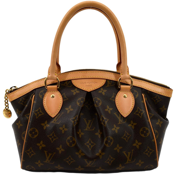 LOUIS VUITTON Tivoli PM Monogram Canvas Satchel Bag Brown