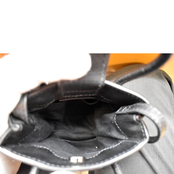 BALENCIAGA Leather Phone Holder Shopping Crossbody Bag Black