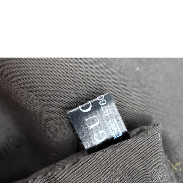 Gucci Bamboo Bar GG Monogram Canvas Hobo Bag in Brown - Tag