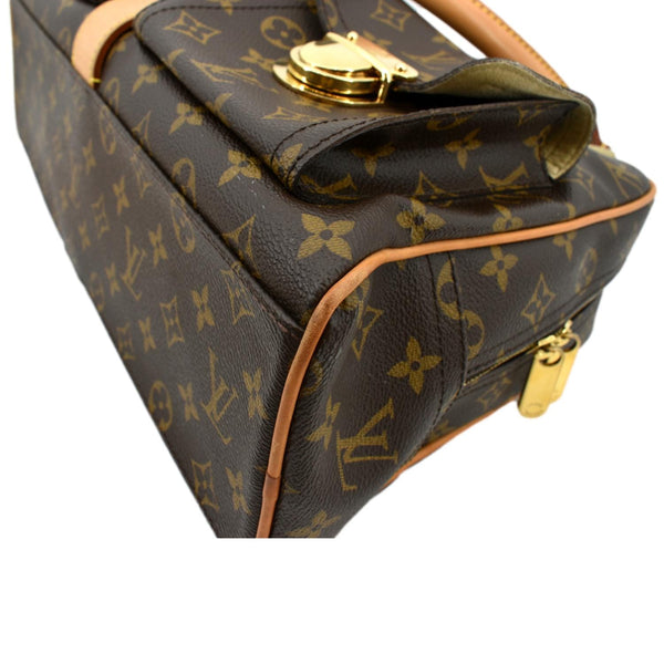 Louis Vuitton Manhattan GM Monogram Canvas Satchel Bag - Bottom Right