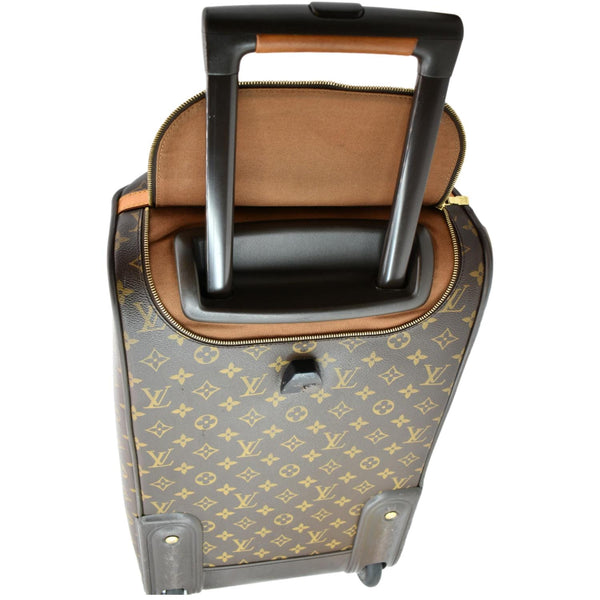 LOUIS VUITTON Eole 50 Monogram Canvas Rolling Luggage Bag Brown