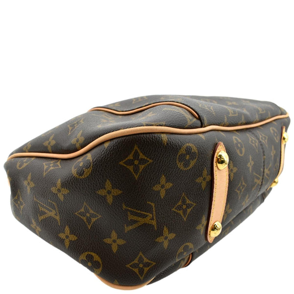 LOUIS VUITTON Galliera PM Monogram Canvas Hobo Shoulder Bag Brown