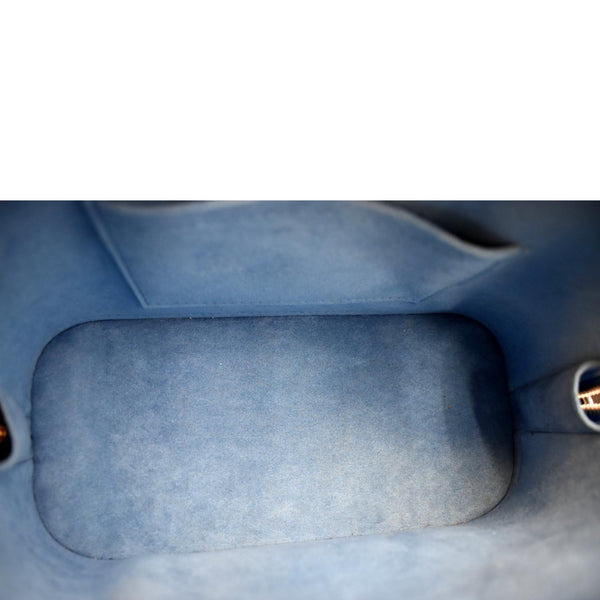 LOUIS VUITTON Alma BB Tropical Epi Leather Satchel Crossbody Bag Blue Rose