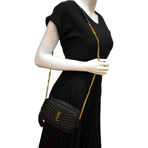 Yves Saint Laurent Mini Lou Camera Crossbody Bag - Full View