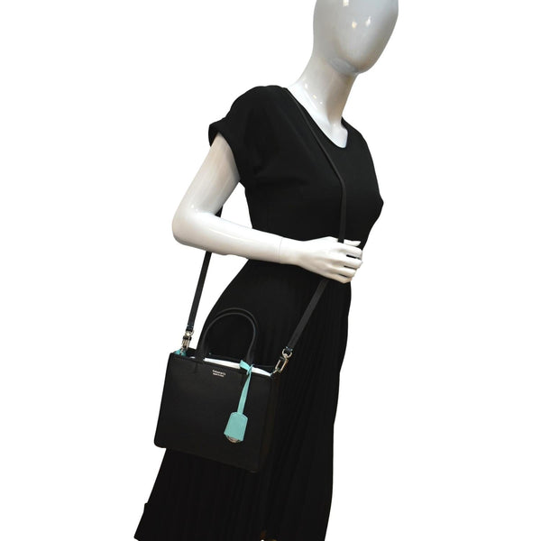 Tiffany & CO Micro Grain Calfskin Leather Tote Bag-DDH