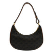 CELINE Ava Triomphe Canvas Calfskin Hobo Bag Brown