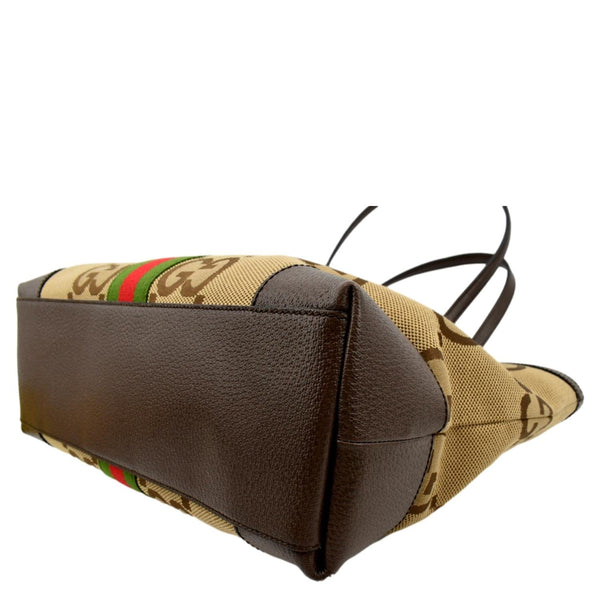 GUCCI Ophidia Jumbo GG Supreme Canvas Tote Bag Beige 631685