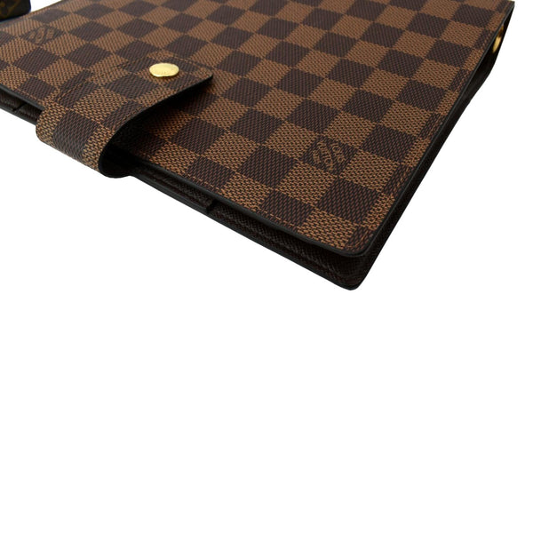 LOUIS VUITTON Agenda GM Damier Ebene Day Planner Cover Brown