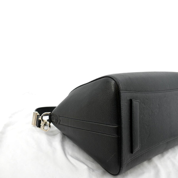 GIVENCHY Antigona Medium Goatskin Leather Shoulder Bag Black