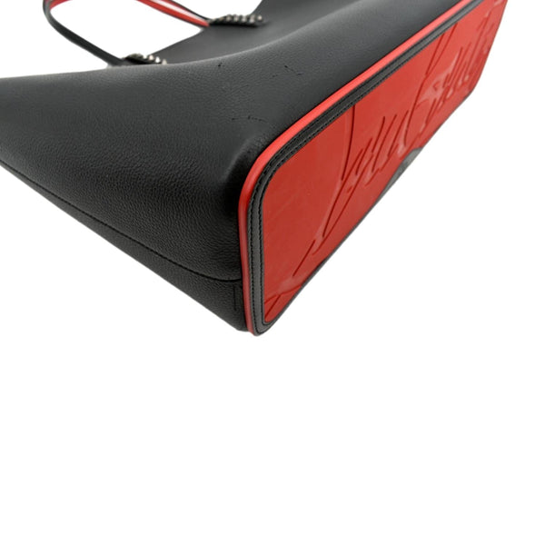 CHRISTIAN LOUBOUTIN Cabata Large Empire Paris Leather Tote Bag Black
