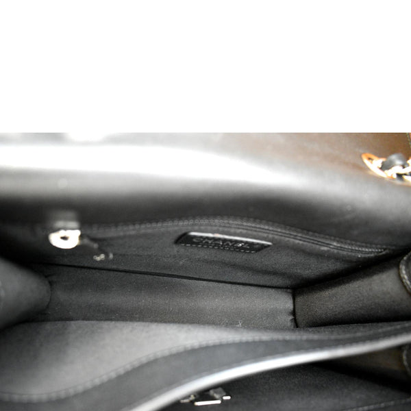 CHANEL Box CC Flap Quilted Leather Shoulder Bag Black