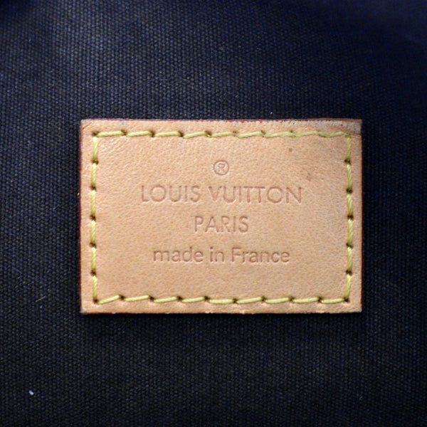 LOUIS VUITTON Alma GM Monogram Vernis Leather Satchel Bag Amarante