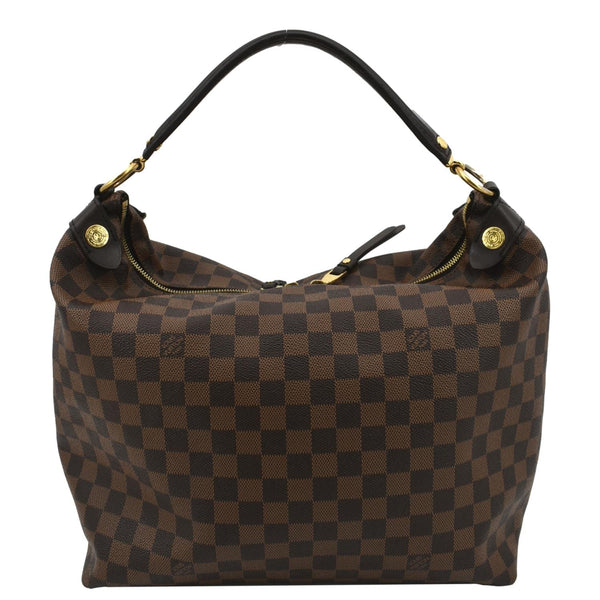 LOUIS VUITTON Duomo Hobo Damier Ebene Hobo Bag Brown