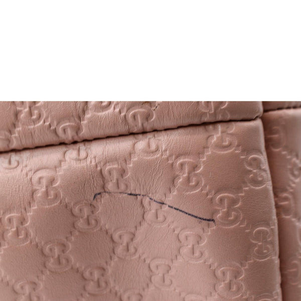 GUCCI Joy Medium Microguccissima Leather Tote Bag Pink 449647