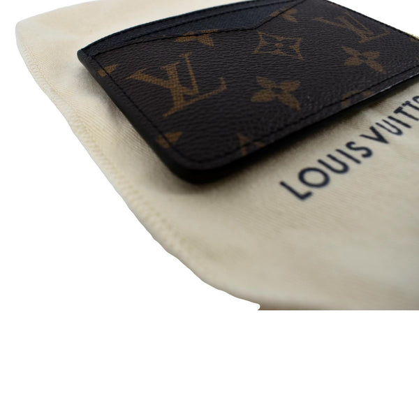 LOUIS VUITTON Monogram Canvas Card Holder Brown