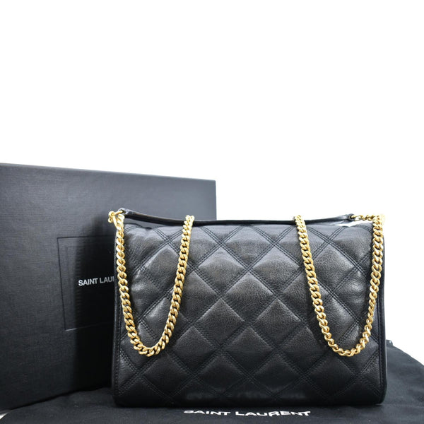 Yves Saint Laurent Becky Quilted Leather Shoulder Chain Bag - Backside