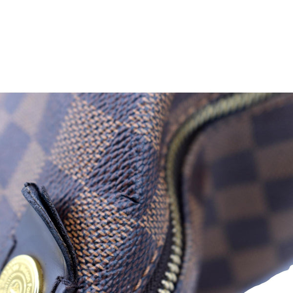 LOUIS VUITTON Duomo Hobo Damier Ebene Hobo Bag Brown