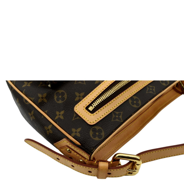 LOUIS VUITTON Hudson GM Monogram Canvas Shoulder Bag Brown