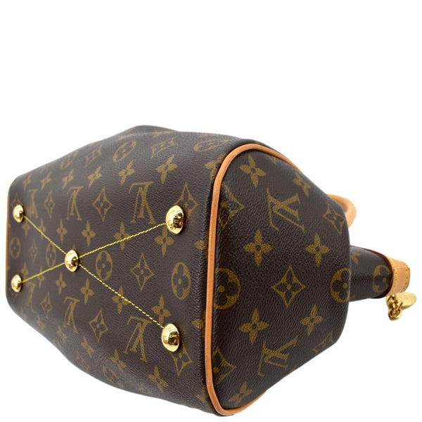 LOUIS VUITTON Tivoli PM Monogram Canvas Satchel Bag Brown