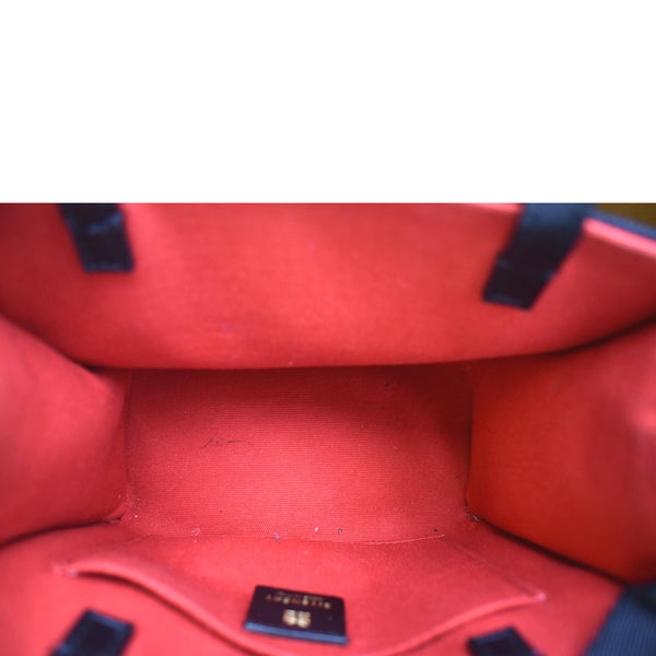 Givenchy Mini G Canvas Shopping Tote Bag in Black - Inside