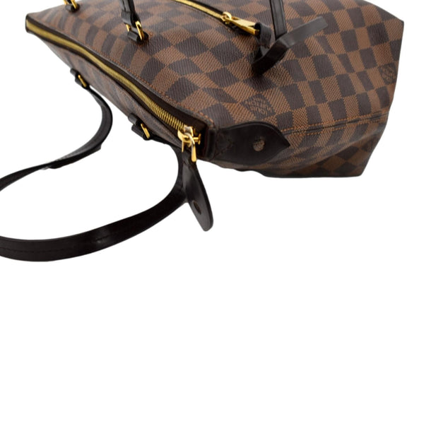 LOUIS VUITTON Iena PM Damier Ebene Tote Bag Brown