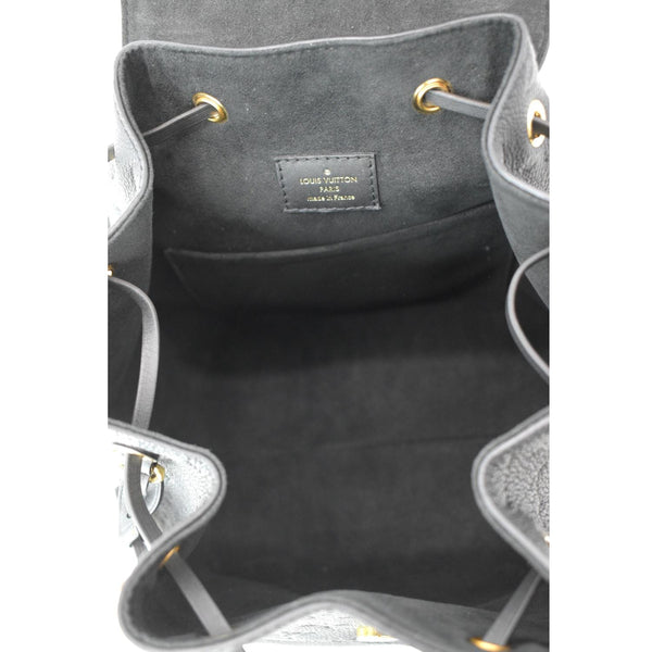 LOUIS VUITTON Montsouris Monogram Empreinte Leather Backpack Bag Black