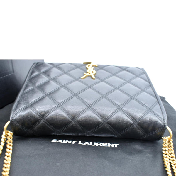 Yves Saint Laurent Becky Quilted Leather Shoulder Chain Bag - Top