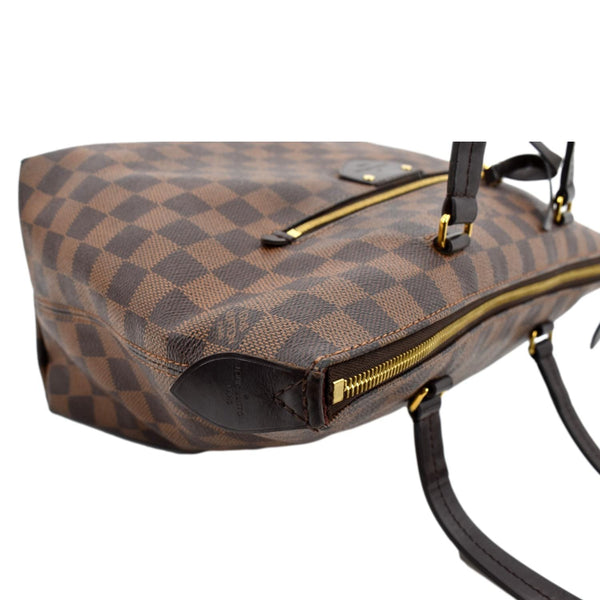 LOUIS VUITTON Iena PM Damier Ebene Tote Bag Brown