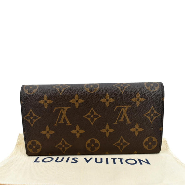 LOUIS VUITTON Sarah Monogram Canvas Wallet Brown