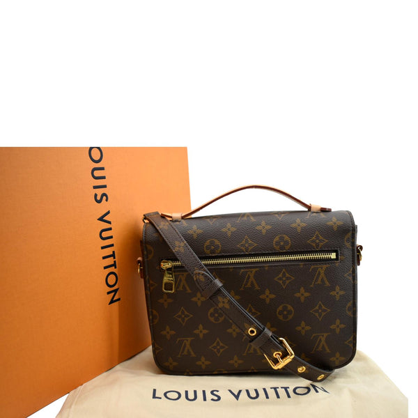 LOUIS VUITTON Metis Pochette Monogram Canvas Crossbody Bag Brown