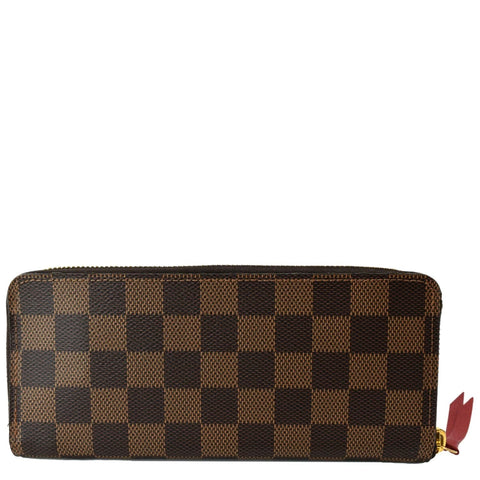 Louis Vuitton Clemence Monogram Canvas Zippy Wallet Brown