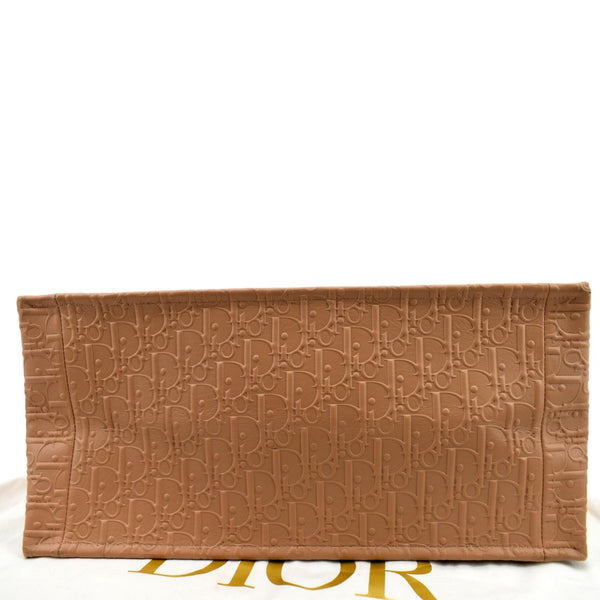 Christian Dior Book Oblique Embossed Calfskin Tote Bag - Bottom