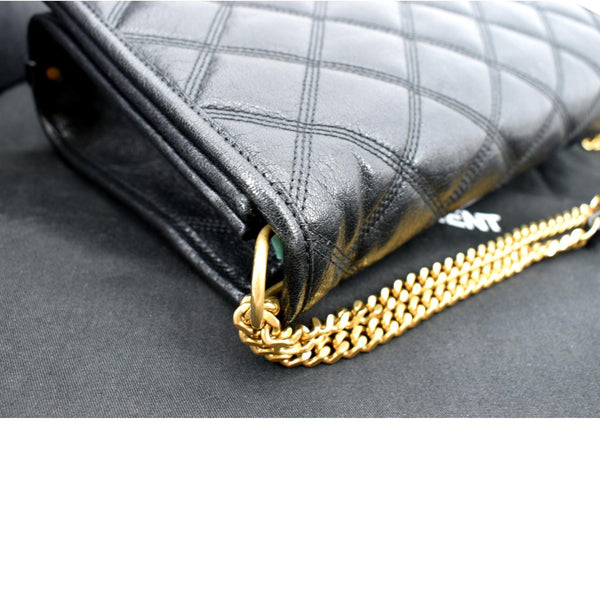 Yves Saint Laurent Becky Quilted Leather Shoulder Chain Bag - Right Side