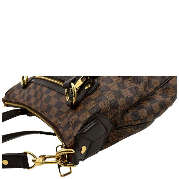Louis Vuitton Evora MM Damier Ebene Shoulder Bag Brown - Top Left