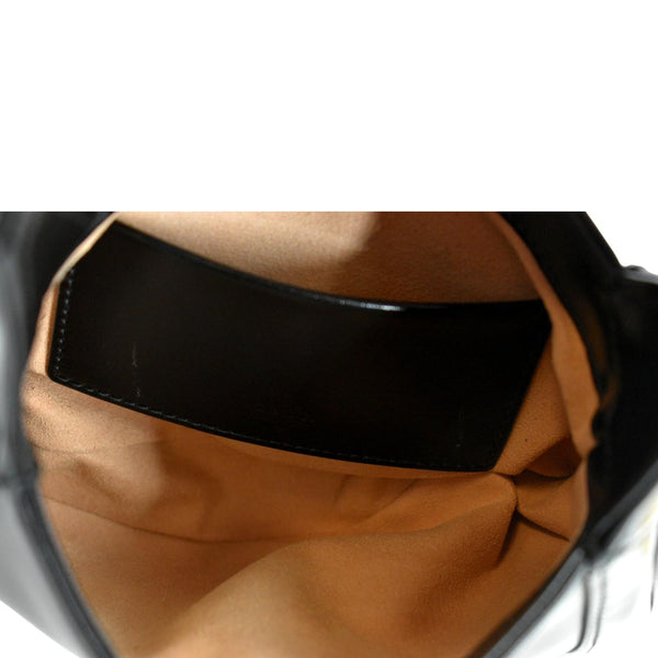 Gucci Jackie 1961 Leather Shoulder Bag in Black Color - Inisde