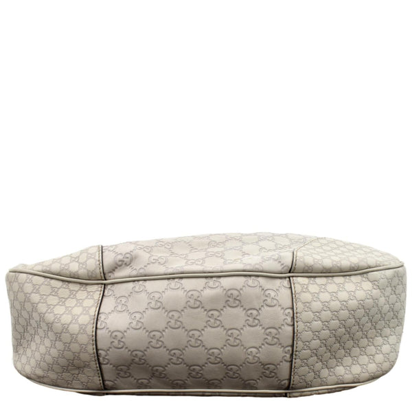 Gucci GG Guccissima Leather Hobo Bag Ivory - Bottom