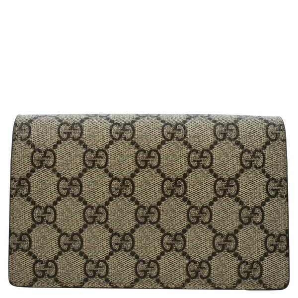 GUCCI Dionysus Super Mini GG Supreme Canvas Crossbody Bag Taupe 476432