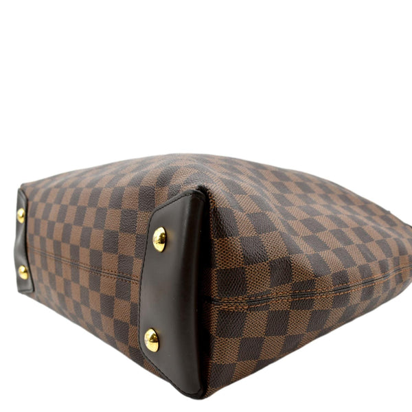 LOUIS VUITTON Duomo Hobo Damier Ebene Hobo Bag Brown