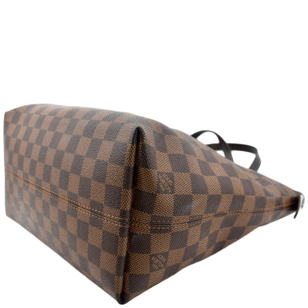 LOUIS VUITTON Iena PM Damier Ebene Tote Bag Brown