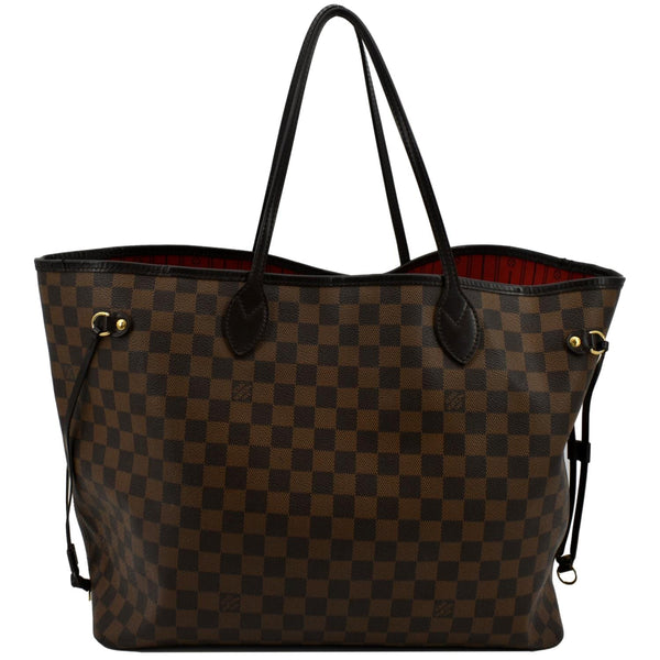 Louis Vuitton Neverfull GM Damier Ebene Tote Shoulder Bag - Backside