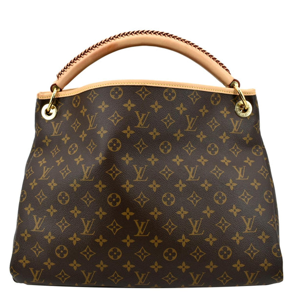 LOUIS VUITTON Artsy MM Monogram Canvas Hobo Bag Brown