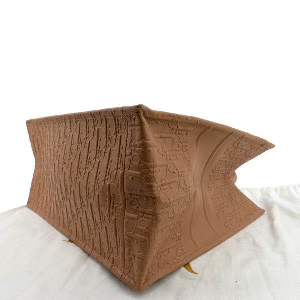 Christian Dior Book Oblique Embossed Calfskin Tote Bag - Bottom Right