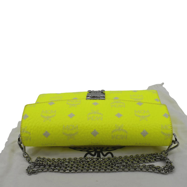 MCM Millie Monogram Visetos Crossbody Bag Neon Yellow