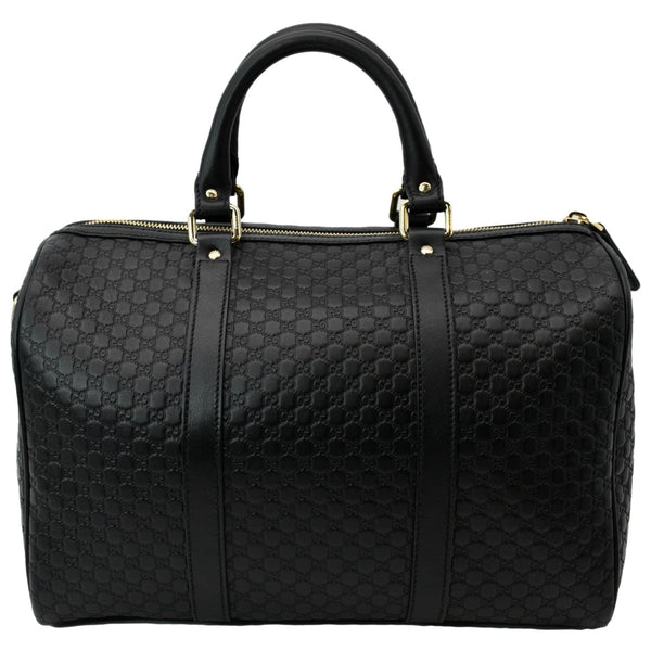 GUCCI Microguccissima Leather Boston Bag Black 449646