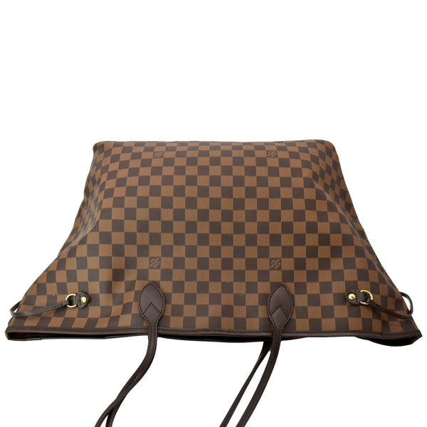 LOUIS VUITTON Neverfull GM Damier Ebene Tote Bag Brown