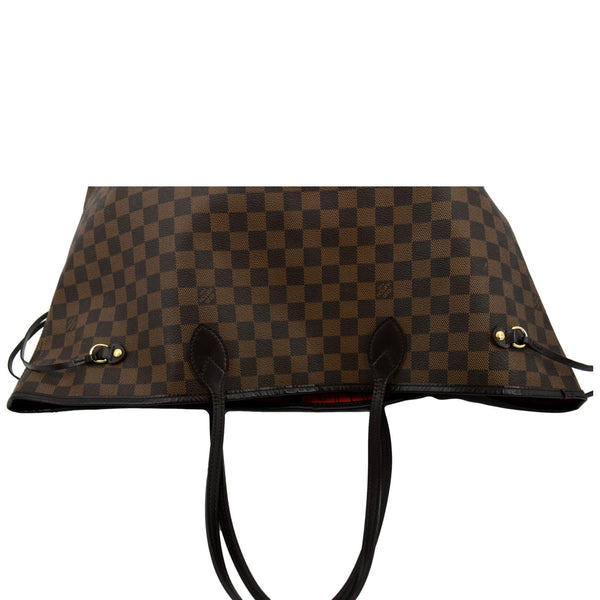 Louis Vuitton Neverfull GM Damier Ebene Tote Shoulder Bag - Top
